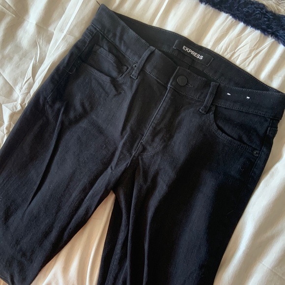 SHORT LENGTH Express black legging jean skinny - Picture 1 of 4